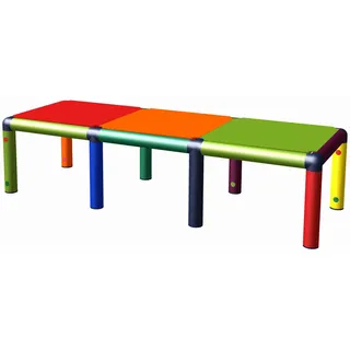 Sitzbank Conor Multicolor für Kinder Kinderzimmer Kindermöbel 125x45x30 MAS 6961