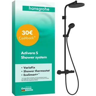 Hansgrohe Activera S Duschsystem 240 1 Strahlart Mattschwarz 28083670
