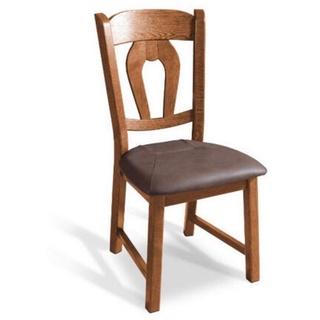 JVmoebel Esszimmerstuhl Esszimmerstuhl 8x Stuhl Set Sessel Leder Polster Massiv Holz Sofort (8 St) braun
