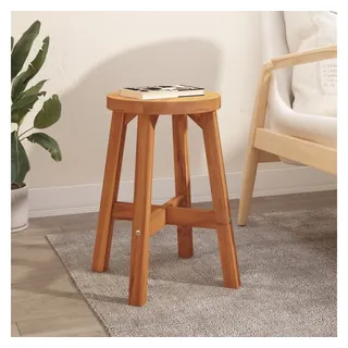 vidaXL Hocker Braun 38x38x45 cm Rund Massivholz Akazie