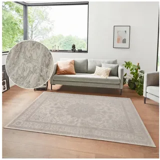HANSE HOME Teppich Briar, rechteckig, Höhe: 6 mm, Samt, Orient-Optik, Seiden-Optik, robust, pflegeleicht, gekettelt grau
