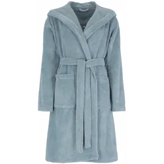 Bademantel BUGATTI Gr. L, blau, L, 50% Baumwolle, 50% Polyester, Hausmäntel, im edlen Design