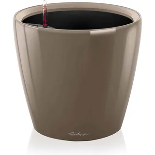 LECHUZA Classico LS 28 Komplettset Ø 28 x 26 cm taupe hochglanz