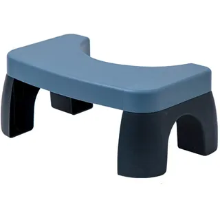 BAMFY Toilettenhocker Erwachsene Mit Rutschfesten Füßen, Kackhocker Für Das Badezimmer Abnehmbar Und Stapelbar Tragbar Hockende Haltung Klohocker Ergonomisch Toilette Hocke Hocker(Blau)