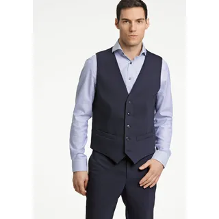 Anzugweste LINDBERGH "Lindbergh Weste", Herren, Gr. 56, blau (navy), Oberstoff: 54% Polyester, 44% Wolle, 2% Elasthan; Futter: 95% Polyester, 5% Elasthan, Westen
