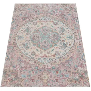 Paco Home Teppich PACO HOME "Torres 271", pink, B:80cm H:8mm L:150cm, Polypropylen, Teppiche, Teppich, Kurzflor, Orient-Optik, Vintage Design, In- und Outdoor geeignet