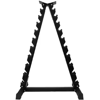 Pyramidenförmige Hantelablage aus Stahl, platzsparend, vertikal, robust, Home Gym
