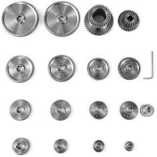 Mophorn Mini-Zahnräder, 17-teiliges Set, CJ0618, Metallschneidemaschine, Turm, Zahnräder, Metall Exchange Gear