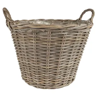 ib laursen Aufbewahrungskorb Rattan 43 x 47 x 39 cm braun