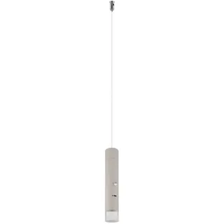 GLOBO LIGHTING LED Pendelleuchte, Dimmfunktion, LED fest integriert, Warmweiß, 2in1 Akku-Lampe Schwarz: Hängelampe einflammig & Taschenlampe, Ø 3,8cm beige|braun