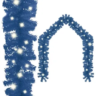 vidaXL Weihnachtsgirlande LED 5 m Blau