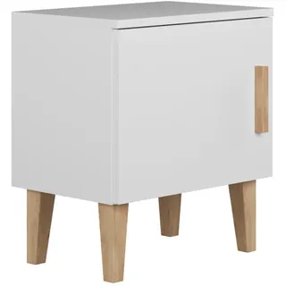 Raumhirsch Furniture Kinder-Nachttisch, Weiß, Holzwerkstoff, Rechteckig, 34x50x56 cm, Kinder- & Jugendzimmer, Kindermöbel, Kinderregale