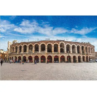 Puzzle für Erwachsene, 1000 Teile, Verona Arena Puzzle für Erwachsene, 1000 Landschaften, Lernspielzeug, DIY-Geschenk, lustiges Spiel, 38 x 26 cm