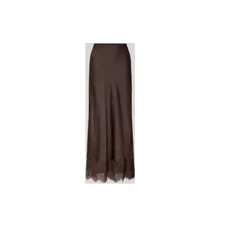 VILA Maxirock Damen Spitzen Mittelbraun 38