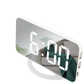 Renchey Digitale Uhr Für Das Wohnzimmer | LED Moderne Digitale Uhr,Digital Elektronische Auto-Helligkeitsanpassung Für Schreibtisch Wohnzimmer Wohnheim Zuhause Männer Jugendliche Senioren