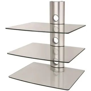NEG Wandhalterung NEG Multimedia TV-Rack SUSPENDER, (3-tlg., Suspender) silberfarben