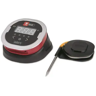 Weber iGrill 2 Smartes Grillthermometer mit Bluetooth | Kompatibel mit allen Grills über die Weber iGrill App, LED-Display, 200 h Batterielaufzeit, Anschluss für bis zu vier Fühler