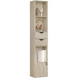 Woltu Bücherregal 30 x 158 x 24 cm Beige