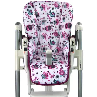 BAMBINIWELT Ersatzbezug Sitzkissen Bezug kompatibel mit Peg Perego Prima Pappa-Diner (Eule $1)