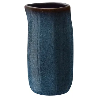 BITZ Milkkännchen, Milchkanne aus Steingut, 200 ml, Dunkelblau/Schwarz