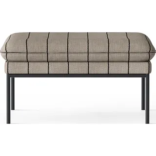 Turn Pouf gestreift beige-schwarz