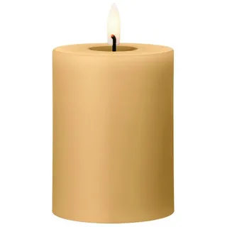 ester & erik LED-Kerze Ester & Erik LED Blockkerze 10 cm braun