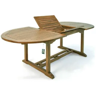Deuba Gartentisch, Wetterfest Klappbar Holz FSC®-zertifiziert 200cm 80kg Belastbarkeit braun