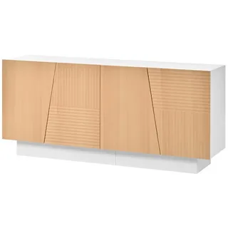 BlingBin Sideboard kommode Esszimmerschrank mit 4 Türen (Buffet, Schrank, 1 St., 160 × 40 × 72 cm), Aufbewahrungsschrank für Wohnzimmer, Esszimmer & Flur