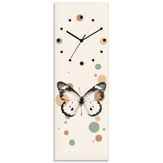 Wanduhr OTTO HOME "Dreams come true", beige (farbig), B:20cm H:60cm T:1,8cm, Wanduhren, Wanduhr, wahlweise mit Quarz- oder Funkuhrwerk, lautlos ohne Tickgeräusche