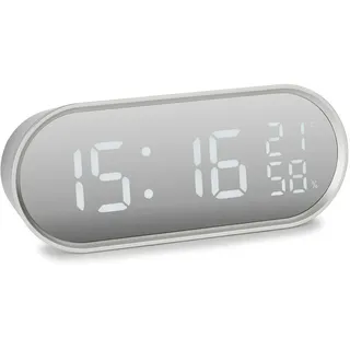 Atlanta Digital-Wecker silber