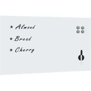 vidaXL Magnettafel Wandmontage Glasmagnettafel Magnetboard Memoboard Wandtafel Glastafel Glasboard Schreibtafel Whiteboard Pinnwand Glas 120x60cm