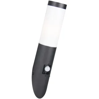 Trio Außenwandleuchte Edelstahl Schwarz 39 cm inkl. Bewegungsmelder