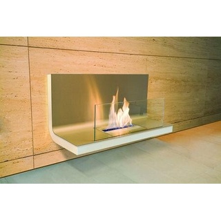 Radius Design Ethanol Kamin wall flame I matt, weiß, klar 536 n