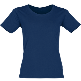James & Nicholson Ladies Basic T-Shirt, navy, 2XL