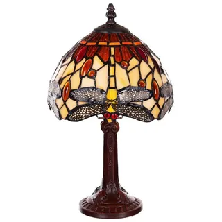BIRENDY Stehlampe Birendy Tischlampe Tiffany Libelle groß Tiff157 Motiv Lampe