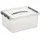 Q-Line Aufbewahrungsbox 40 x 30 x 18 cm 6-tlg. transparent/silber