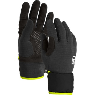 Ortovox Herren Fleece Grid Cover Handschuhe (Größe L, schwarz)