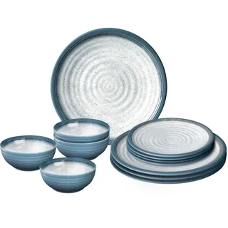 Brunner Midday Set Tuscany Geschirrset 12-tlg. blau