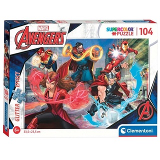 Glitter Puzzle The Avengers 104st. Boden