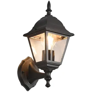 meine wunschleuchte Außenwandleuchte Aluminium Höhe 34,0 cm 1 Stück schwarz