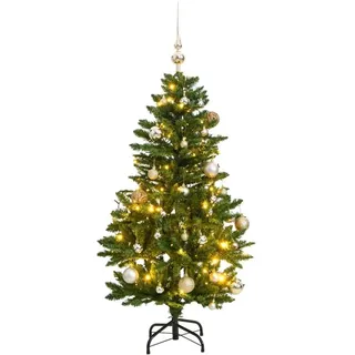 vidaXL Weihnachtsbaum Klappbar LED Beleuchtet 120 cm