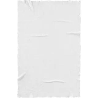 biberna 0480100 Musselin Tagesdecke 150 x 200 cm Weiß
