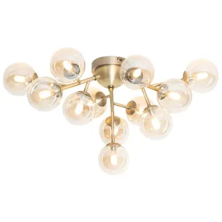 QAZQA Bianca 12 G9 rund Bronze/Glas