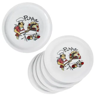 Mambocat Mario Pizzateller Ø33,5 cm mehrfarbig 6er Set
