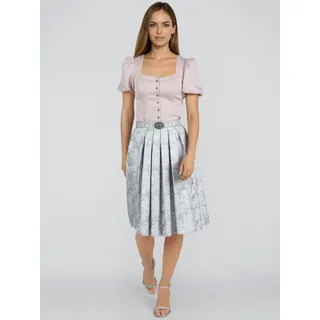 Spieth & Wensky Trachtenrock Damen A-Linien Floral Blau/Rosa 36