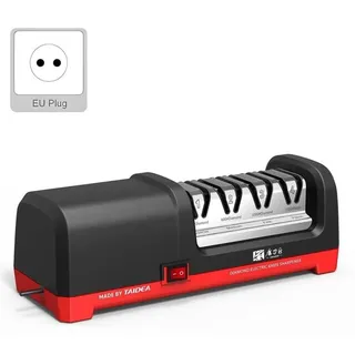 Elektrischer Messerschärfer - 4-stufiges Schleifsystem - 20° Schleifwinkel - Edelstahl - Schärfen & Polieren - Für Küchenmesser - EU-Stecker -...