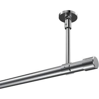 Interdeco Vorhangstange Sonette Santo 1-läufig Ø 20 mm 200 cm Chrom