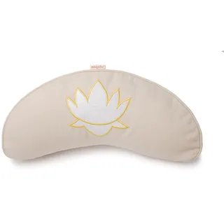 yogabox Yogakissen Halbmond Basic Lotus Stick weiß - natur 40 x 17 12,0 cm 1 St