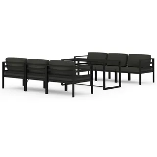 vidaXL Garten-Lounge-Set 7-tlg. Aluminium anthrazit
