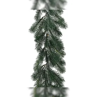 Christmas Decorations Tannengirlande 13cm künstlich 119 Spitzen Spritzguss 1,8m Dunkelgrün